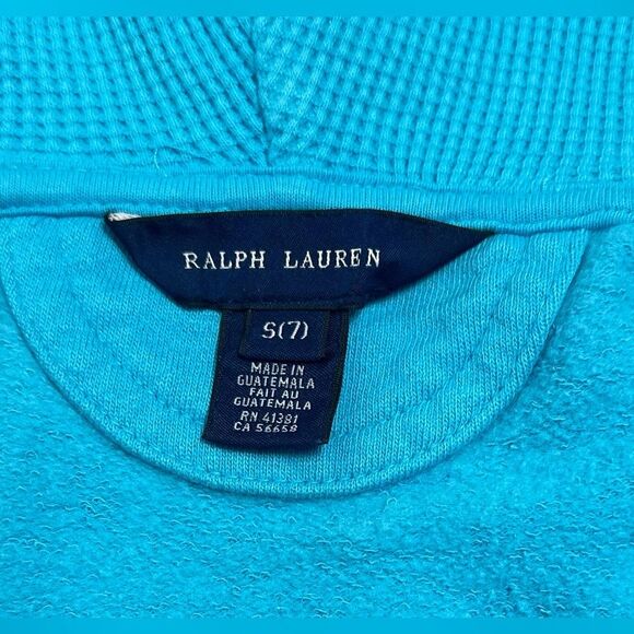 RALPH‎ LAUREN Zip up Hoodie, GIRLS Size 7/ SMALL - Picture 7 of 7